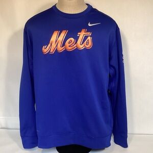 Nike New York Mets Baseball Crewneck Sweatshirt Men’s Size XL Nike Therma-Fit
